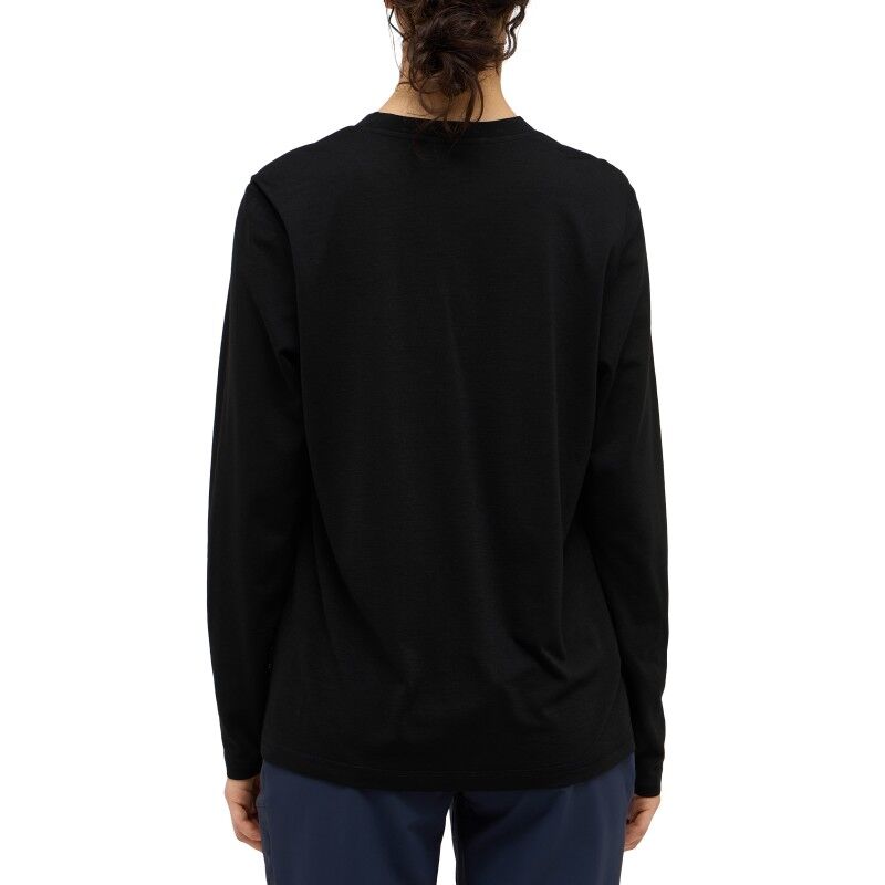 Haglöfs Kaise Wool LS Tee - Merinotröja - Dam | Hardloop
