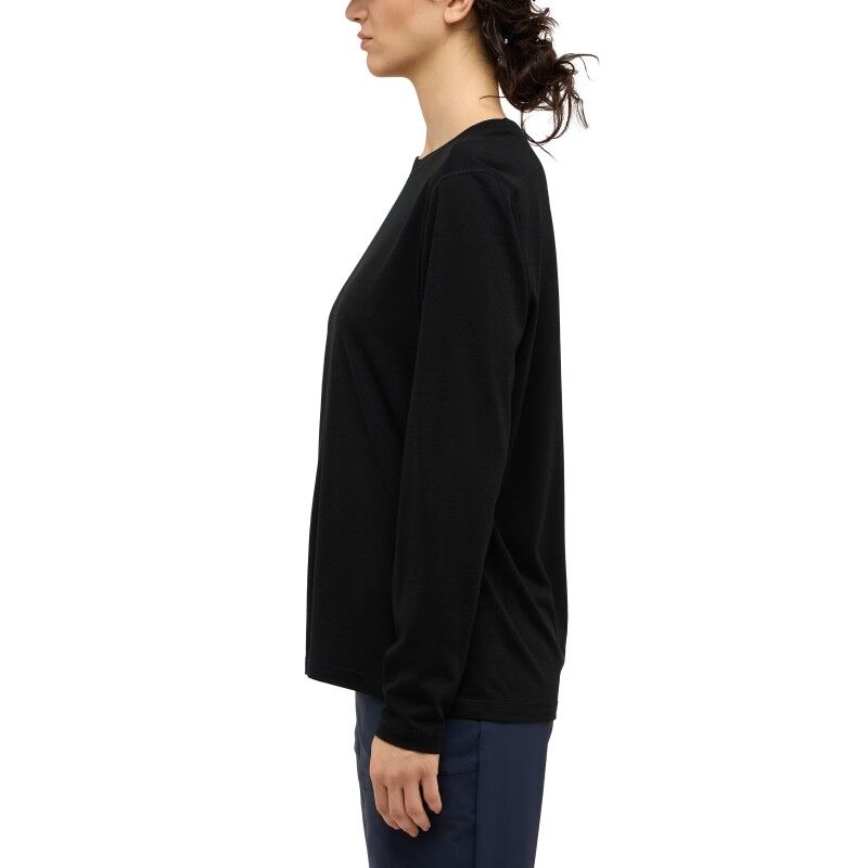 Haglöfs Kaise Wool LS Tee - Camiseta de lã merino mulher | Hardloop